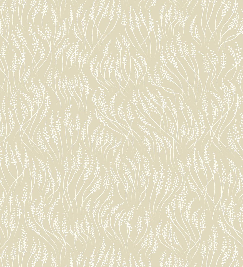 Littlephant meadow behang voor de neutrale kinderkamer en babykamer okergeel honey yellow
