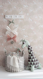 Littlephant behang voor de meisjeskamer en babykamer roze fairytale fox