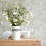 Littlephant behang wallpaper voor de kinderkamer kidsroom neutraal sage green groen