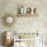 Littlephant behang wallpaper voor de kinderkamer kidsroom neutraal rye yellow oker