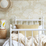 Littlephant behang wallpaper voor de kinderkamer kidsroom neutraal rye yellow oker
