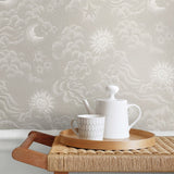 Littlephant Happy Cloud kinderbehang babykamer kinderkamer neutraal beige