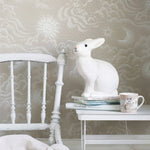 Littlephant Happy Cloud kinderbehang babykamer kinderkamer neutraal terra roze