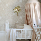 Littlephant Happy Cloud kinderbehang babykamer kinderkamer neutraal terra roze