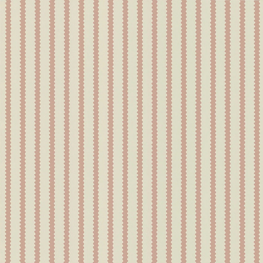 Langelid von Bromssen strepen behang meisjeskamer oudroze urnt rose