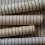 Langelid von Bromssen strepen behang neutrale kinderkamer meisjeskamer jongenskamer faded denim blauw