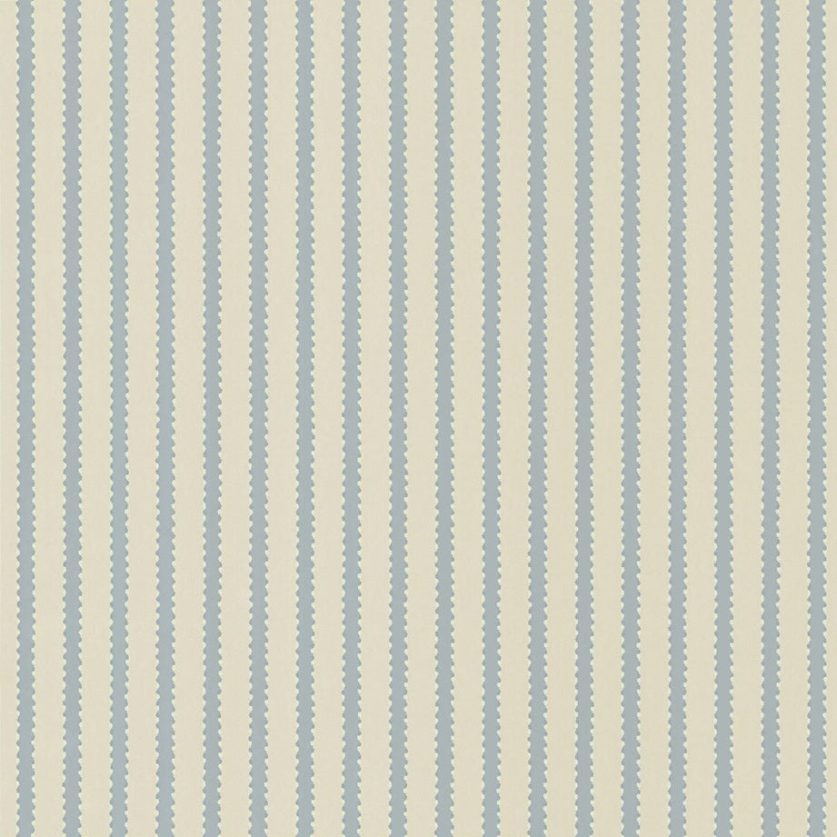 Langelid von Bromssen strepen behang neutrale kinderkamer meisjeskamer jongenskamer faded denim blauw