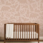 Dierenbehang voor meisjeskamer en babykamer starlight van creative lab amsterdam roze