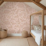 Dierenbehang voor meisjeskamer en babykamer starlight van creative lab amsterdam roze