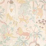 Majvillan Jungle Glow Jungle behang voor de kinderkamer met lichtgevend effect. Beige 155-01