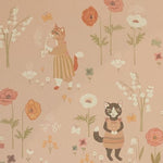 Majvillan behang meisjeskamer catwalk dusty sweet pink roze 153-03