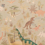 Majvillan dino behang Dinosaur vibes lichtgroen 