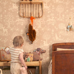 Majvillan behang kinderkamer summer fields soft brown bruin