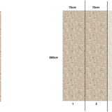 Matuu bloemenbehang voor de kinderkamer medium karamel beige