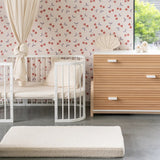 Matuu heartgarden kersen behang voor meisjeskamer en babykamer creme