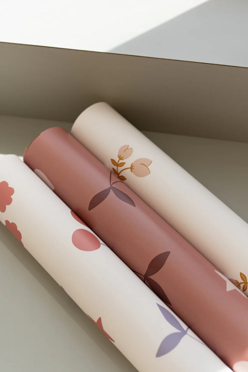 Matuu heartgarden kersen behang meisjeskamer roest rood bruin