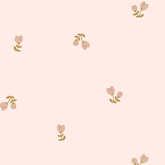 Matuu Little Buds bloemen behang voor meisjeskamer en babykamer creme