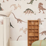 Matuu dino behang voor de jongenskamer retro
