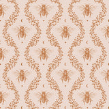 May and Fay behang voor de kinderkamer Bee Kind bijen beige