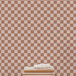 May and Fay behang kinderkamer checkers ruiten bruin