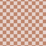 May and Fay behang kinderkamer checkers ruiten bruin
