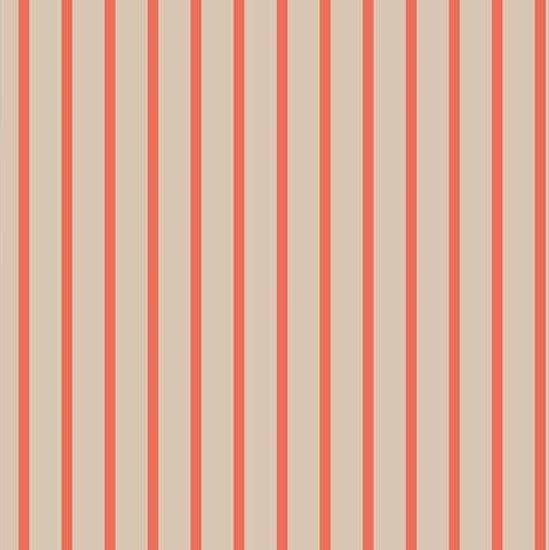 May and Fay gestreept behang jolly stripes beige rood kinderkamer meisjeskamer jongenskamer babykamer