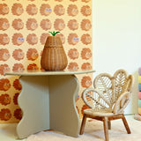 Aniek Bartels x Meet me at the wall lion heads butter yellow geel meisjeskamer 