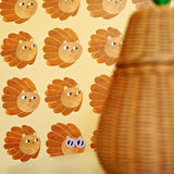 Aniek Bartels x Meet me at the wall lion heads butter yellow geel meisjeskamer 