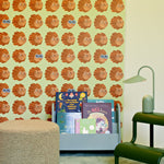 Aniek Bartels x Meet me at the wall lion heads matcha groen jongenskamer