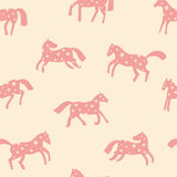 Joelle Wehkamp x Meet me at the wall magic horses paarden behang voor de kinderkamer meisjeskamer creme roze