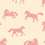 Joelle Wehkamp x Meet me at the wall magic horses paarden behang voor de kinderkamer meisjeskamer creme roze