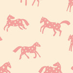Joelle Wehkamp x Meet me at the wall magic horses paarden behang voor de kinderkamer meisjeskamer creme roze