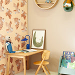 Aniek Bartels x Meet me at the wall owl uilen dierenbehang behang meisjeskamer babykamer creme