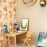 Aniek Bartels x Meet me at the wall owl uilen dierenbehang behang meisjeskamer babykamer creme