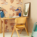 Aniek Bartels x Meet me at the wall owl uilen dierenbehang behang meisjeskamer babykamer creme
