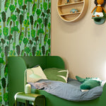 Aniek Bartels x Meet me at the wall trees bomen behang natuur lichtblauw jongenskamer 