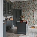 Midbec Anemone Anemoon bloemenbehang voor meisjeskamer en babykamer grijs beige 33001
