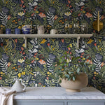 Midbec behang brittsommar kleur bloemen 55010