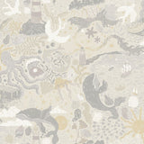 Havet Midbec uit Resan collectie kinderkamer behang zeedieren vergrijsd beige 29016