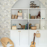 Havet Midbec uit Resan collectie kinderkamer behang zeedieren vergrijsd beige 29016