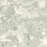 Havet Midbec uit Resan collectie kinderkamer behang zeedieren zacht groen 29017