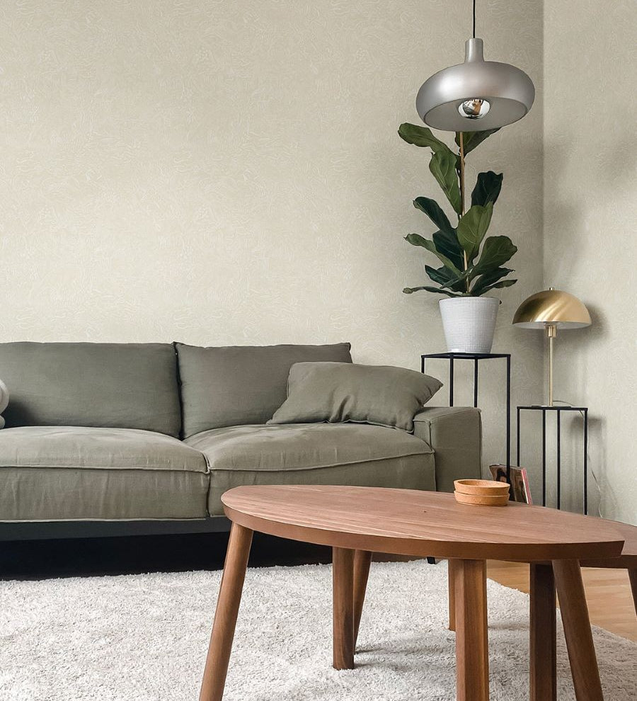 Midbec Landskapsdjur bosdieren behang voor de kinderkamer beige 26030