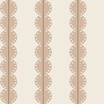 Papr Walls strepen behang meisjeskamer of babykamer met boogjes bubble dot beige bruin