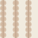 Papr Walls strepen behang meisjeskamer of babykamer met boogjes bubble dot beige bruin