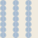 Papr Walls strepen behang meisjeskamer of babykamer met boogjes bubble dot lichtblauw lila 