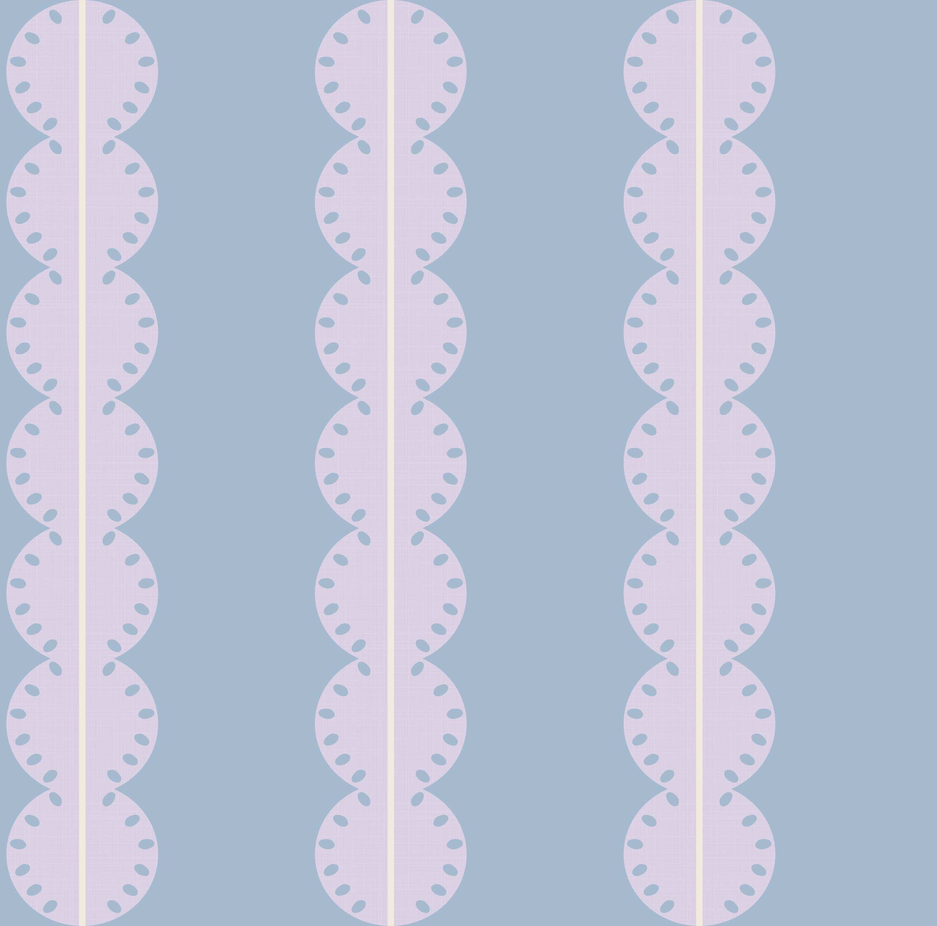 Papr Walls strepen behang meisjeskamer of babykamer met boogjes bubble dot lila wit lichtblauw