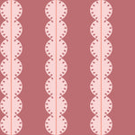 Papr Walls strepen behang meisjeskamer of babykamer met boogjes bubble dot nude oudroze koraal