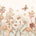 Pastelowe Love Flowers boho bloemen behang voor meisjeskamer en babykamer bruin terra