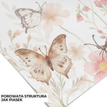 Pastelowe Love Butterflies bloemen en vlinders behang voor meisjeskamer en babykamer 