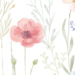 Pastelowe Love Spring Garden bloemenbehang voor de meisjeskamer of babykamer mural roze geel en blauw